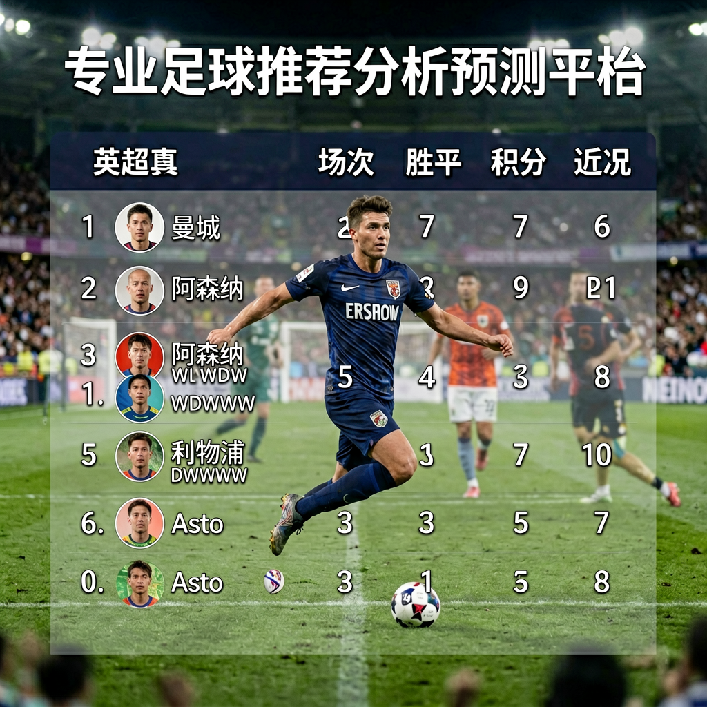 足球赛事数据统计与球队实力分析图表